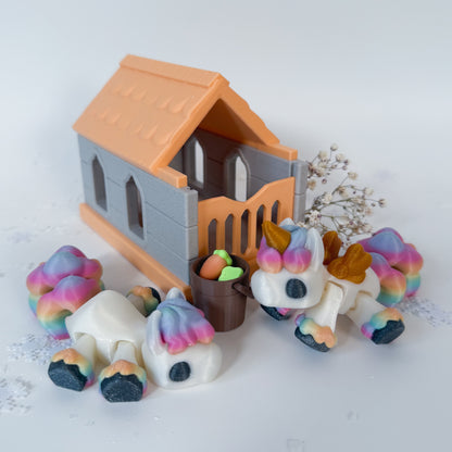 Pony Set with House
