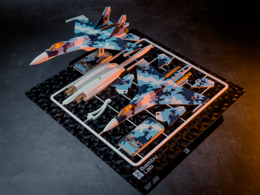 Su-27 Flanker Flugzeug-Bausatzkarte