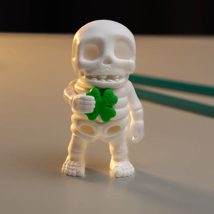 💀🍀 Flexi Glücksbringer-Skelett
