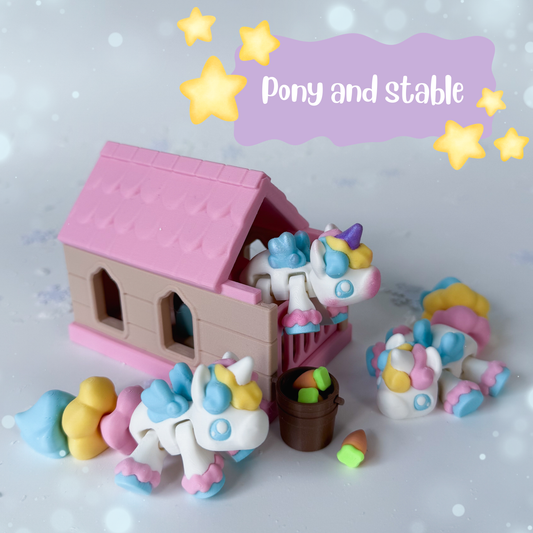 Pony Set with House